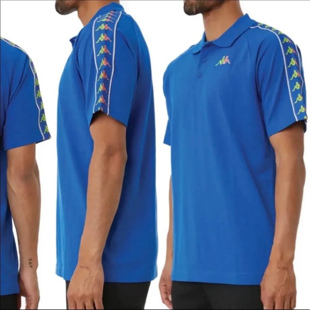 Kappa 222 Banda Linstead PoloBlue Shirt‎ Mens New With Tags SM , LG , XL , XXL